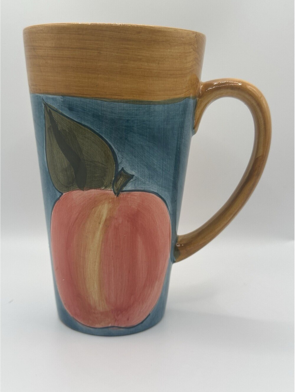 Peach Coffee/Tea Mug, CIC Certified International Corp., Brown/Blue/Green/Peach